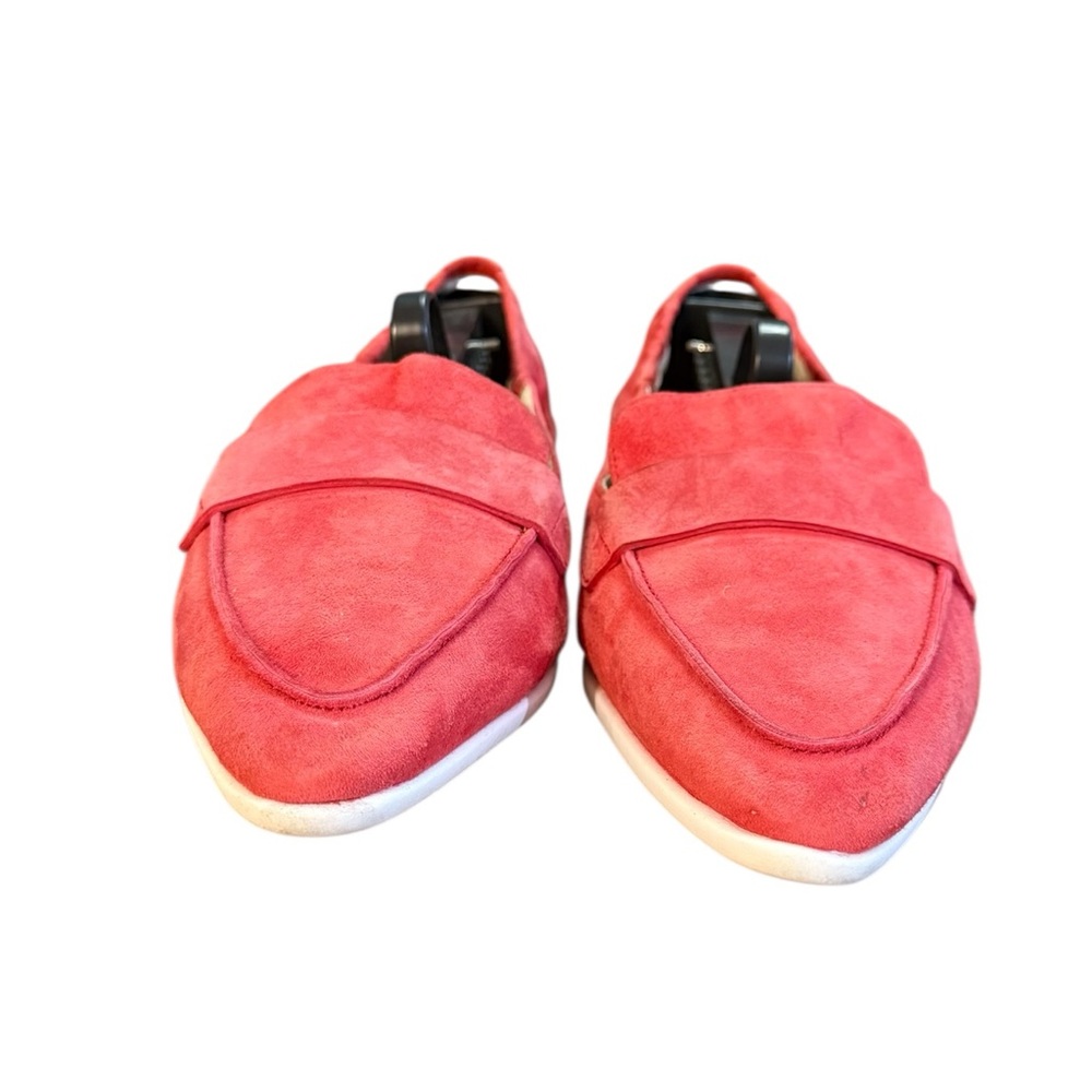 Cole Haan Grand Ambition Amador Red Suede Slip On Flats Women’s Size 8 B - Picture 4 of 8